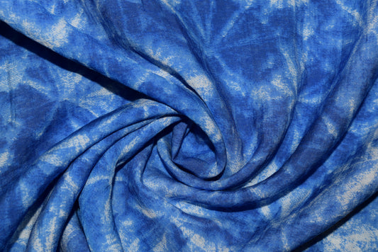 Blue Star Tie-Dye Slub Lawn