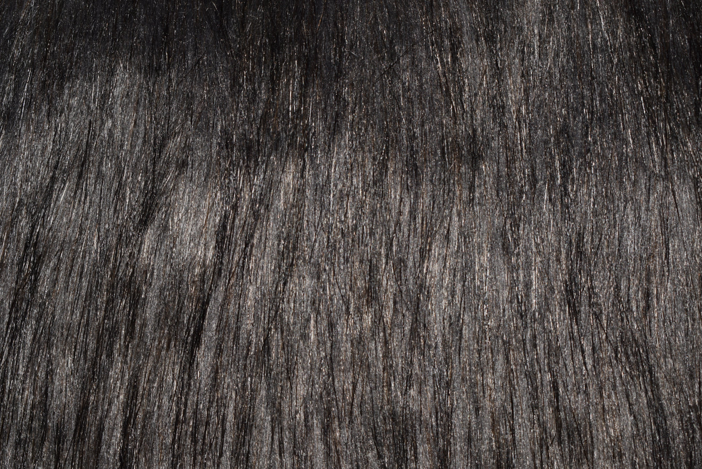 Luxury Faux Fur Strip - Smokey Grey