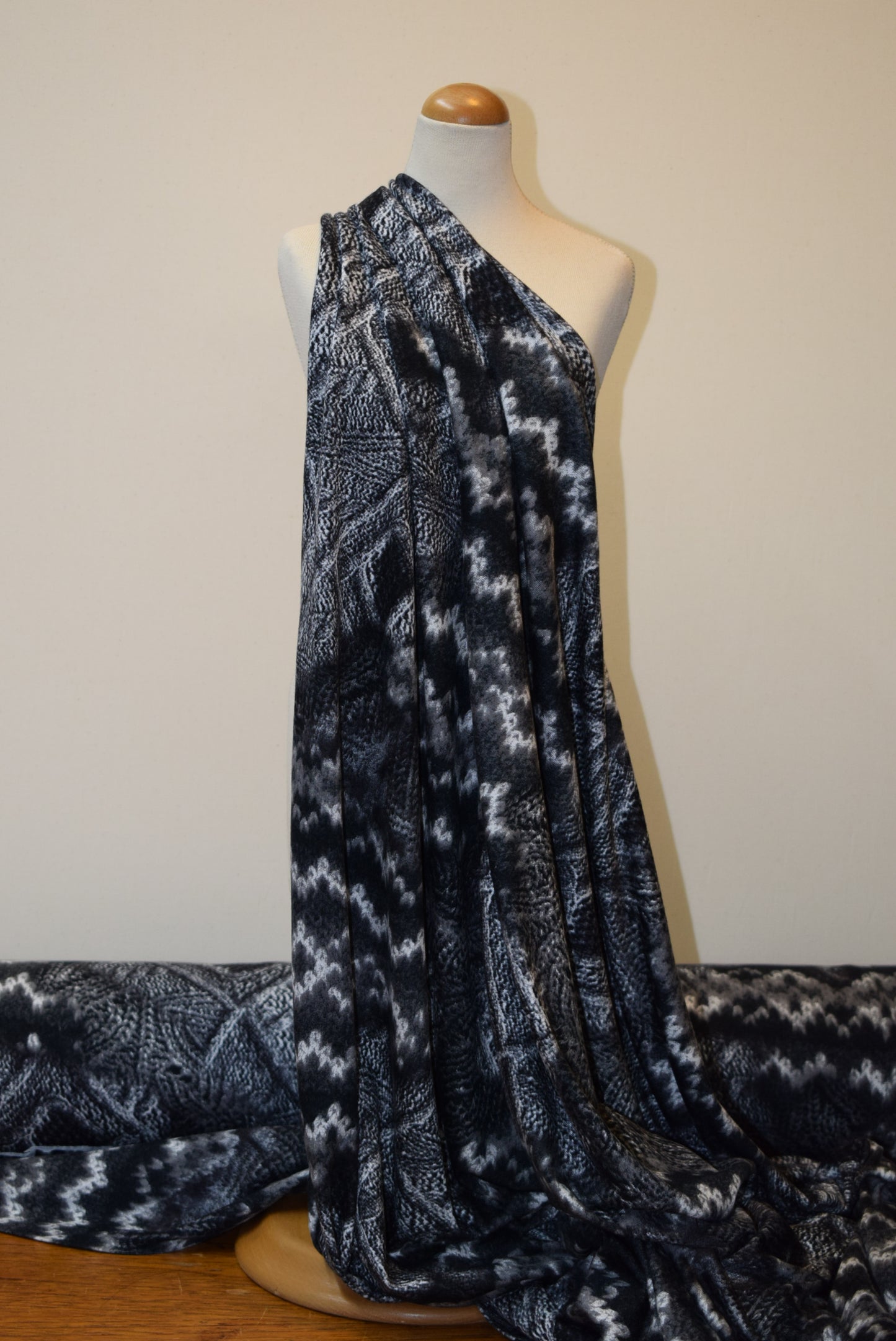 'Knit' Print Jersey