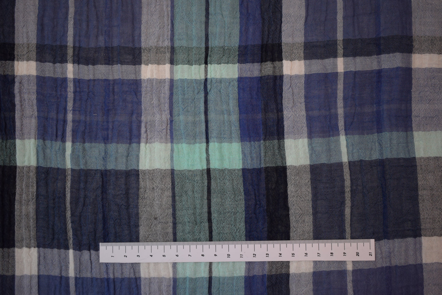 Bambino Double-Cloth Check - Blue