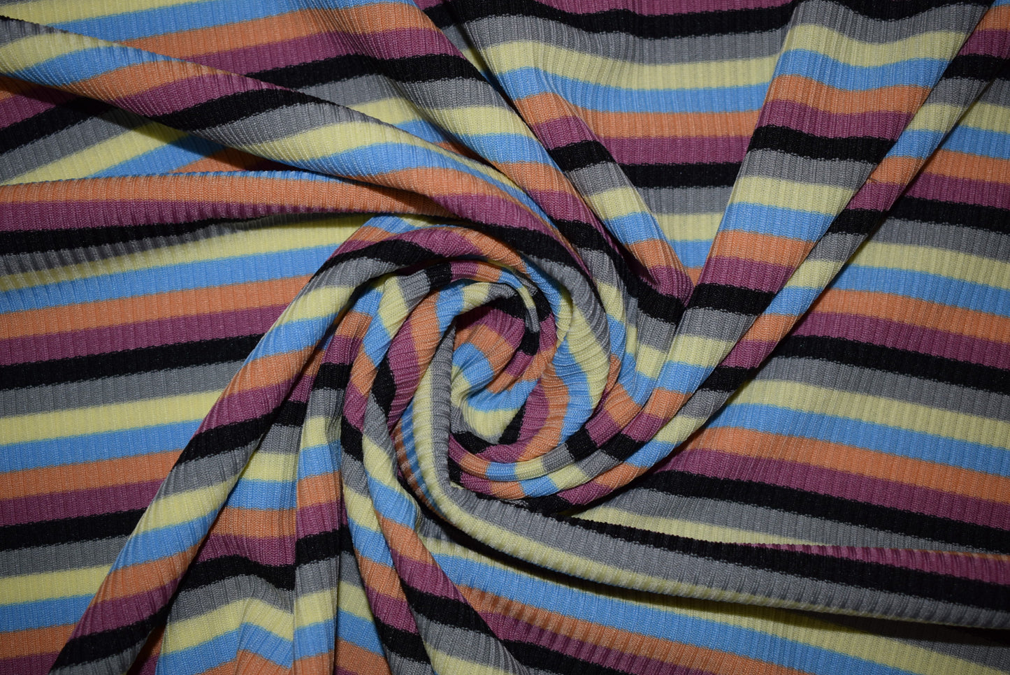 Multi Stripe Rib Knit