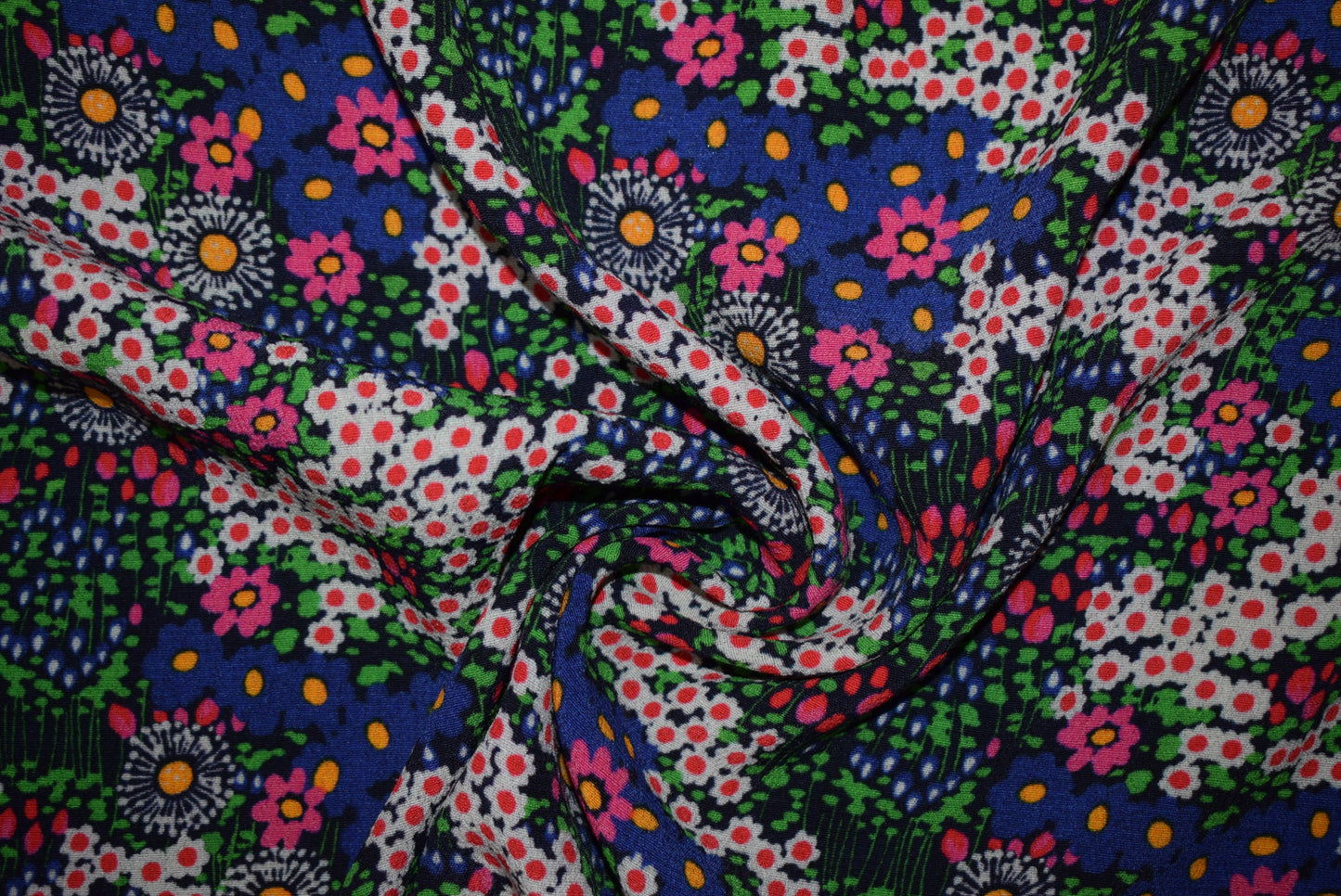 'Cilla' Printed Crepe - (Fabric Godmother Collection)
