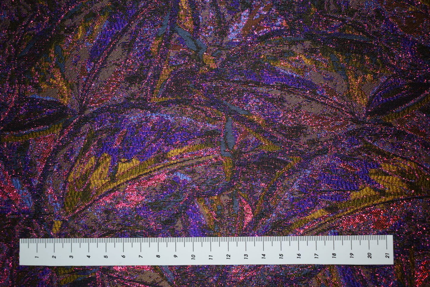 'Exotica' Metallic Brocade - Purple