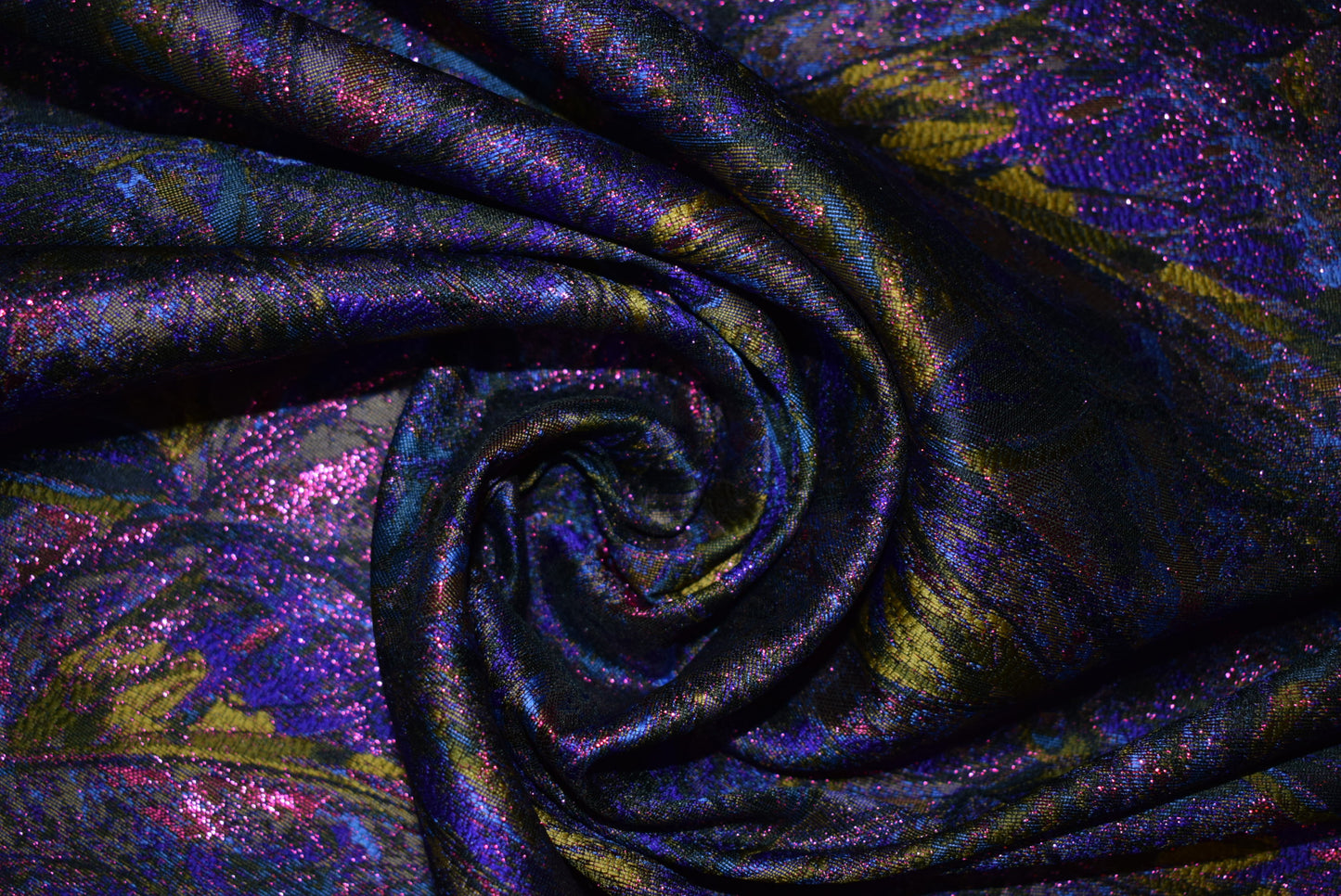 'Exotica' Metallic Brocade - Purple