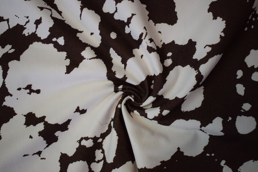 'Jessie' Cow Print Twill (Fabric Godmother Colleaction)