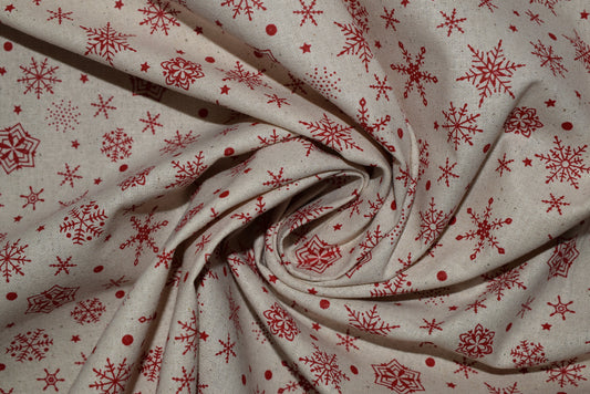 Christmas Snowflakes - Cream