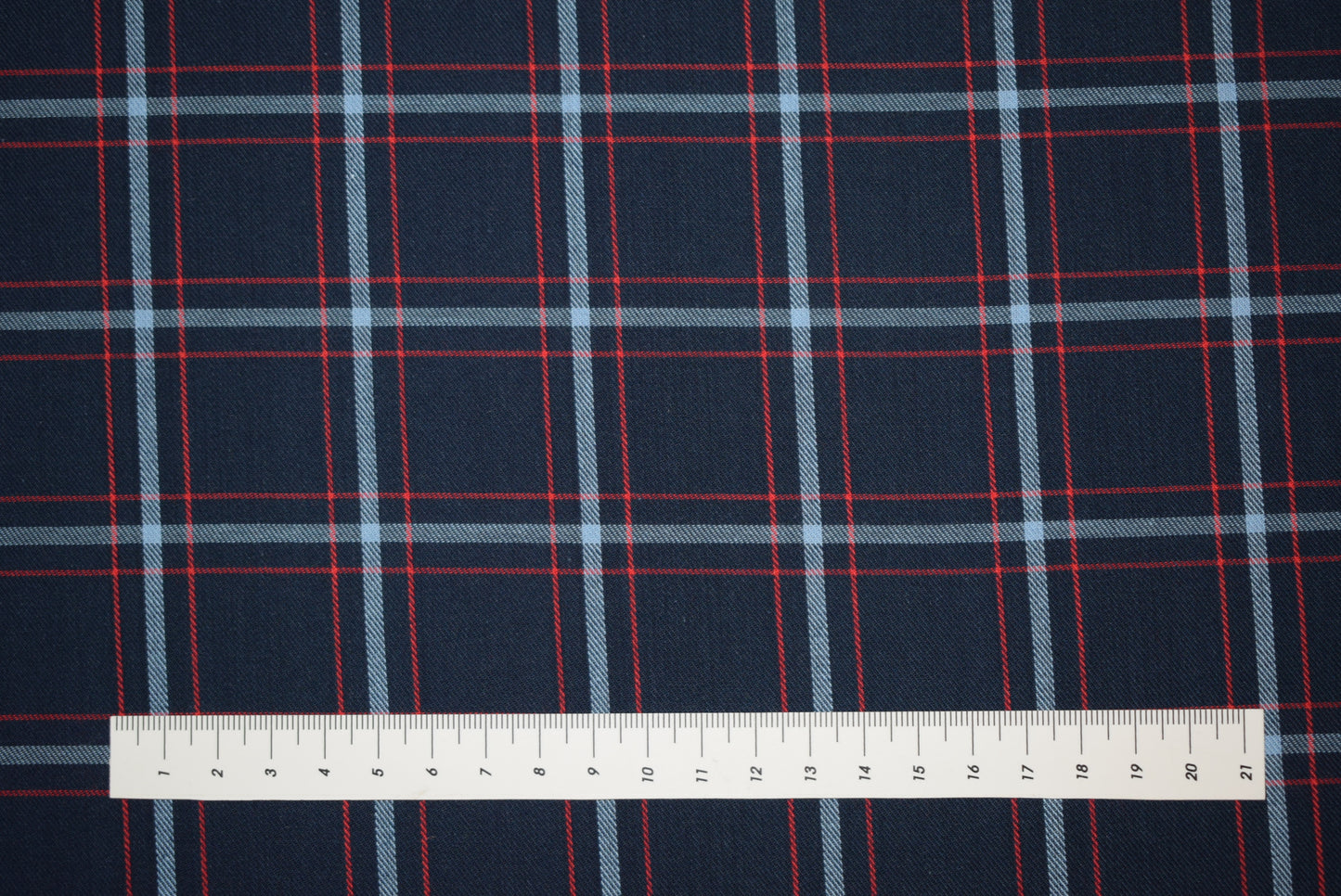 Navy/Red Twill Check