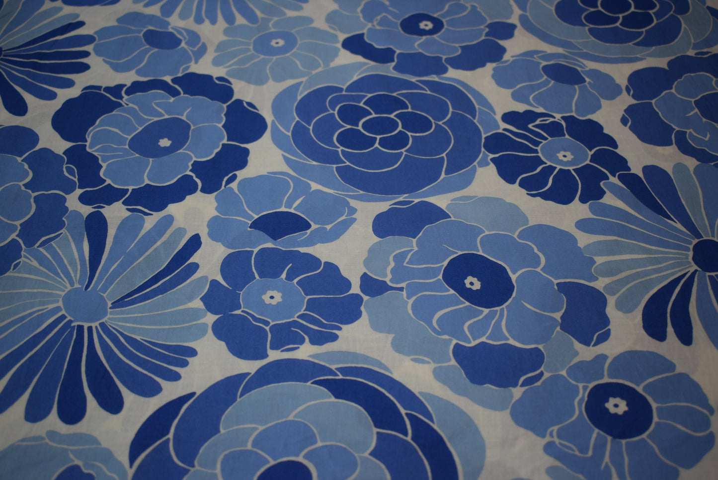 'Big Blue' Floral Print