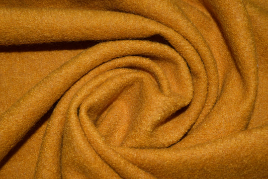 'Boiled Wool' Look Jersey - Mustard