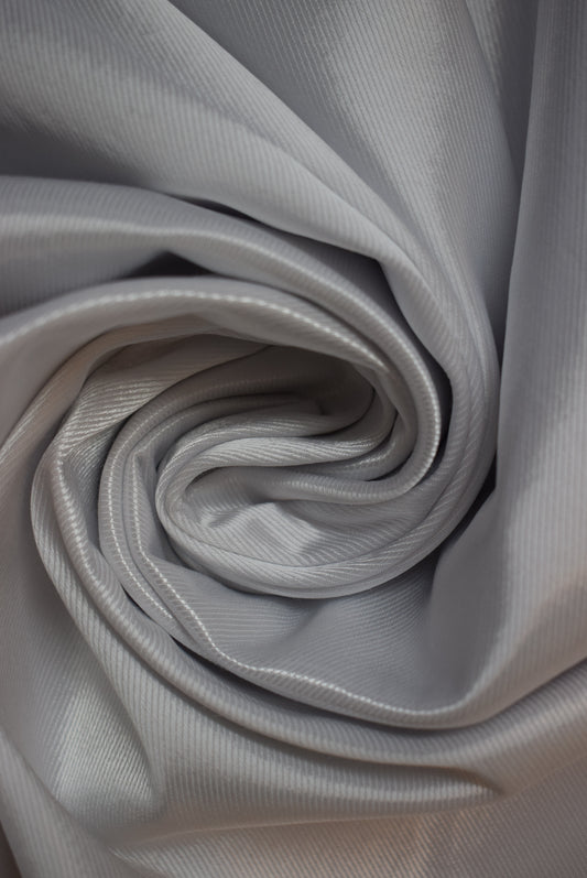 Stretch Sateen Twill - White