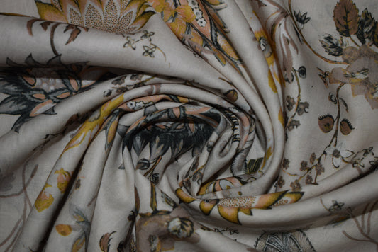 'Golden Vine' Sateen Lawn