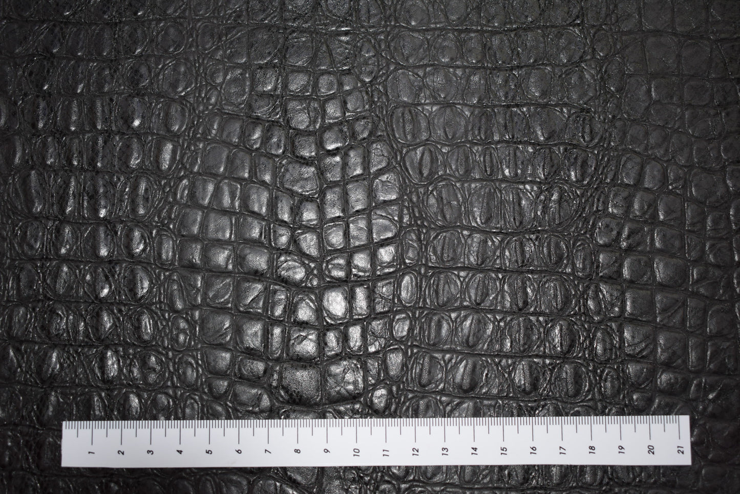 Dark Grey croc faux leather