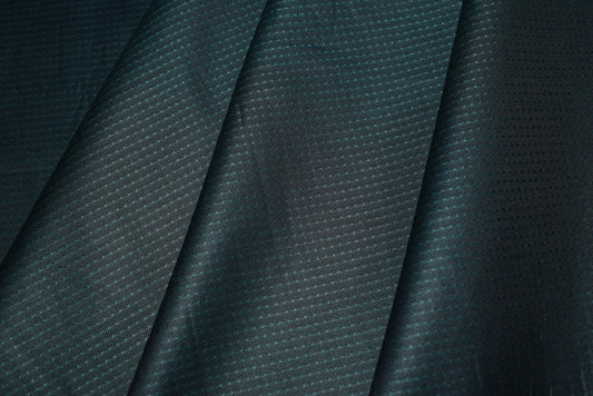 Teal Check Jacquard