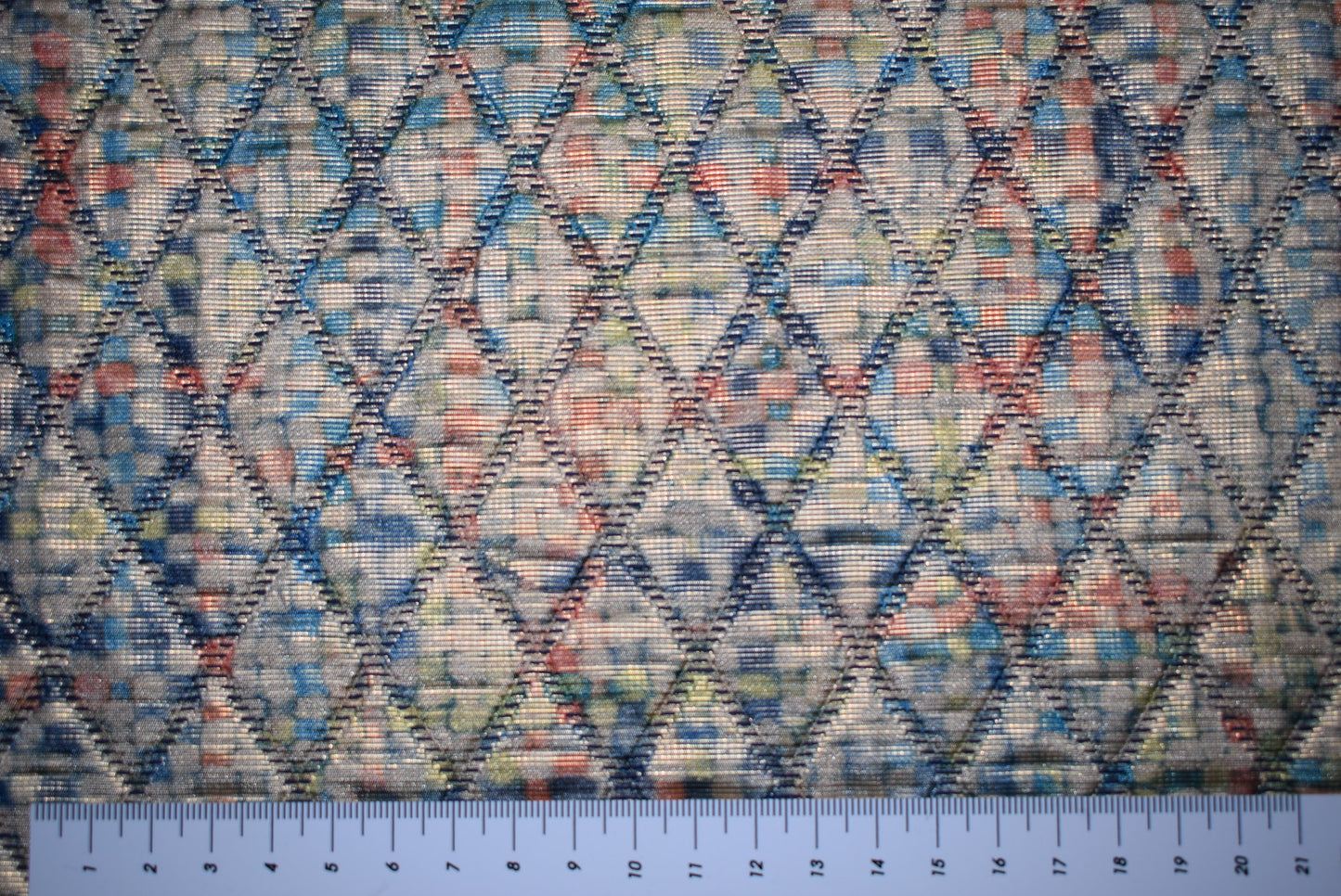 'Faux' Quilting Tweed - Turquoise