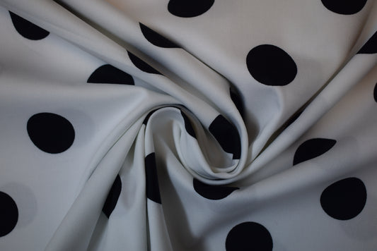 Black Spot On White Sateen