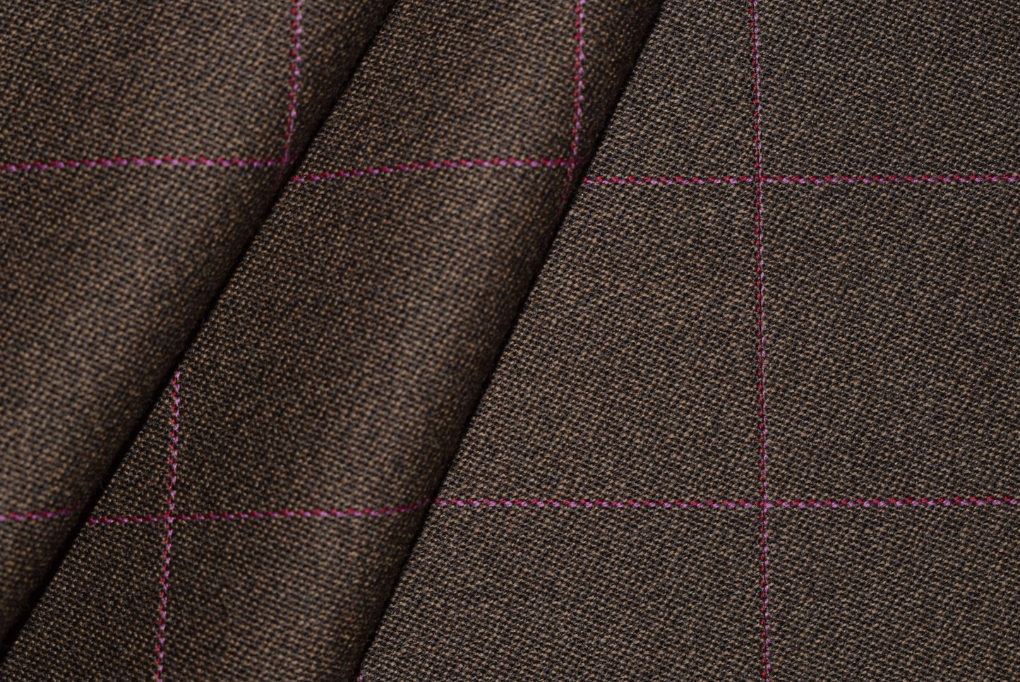 Pink Check Covert Tweed